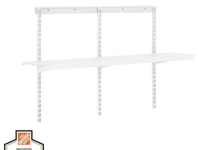 Everbilt adjustable decorative shelf kit 72" closet storage