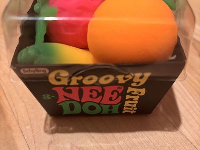Schylling Groovy NeeDoh Fruit Fidget Toy Set New in Package