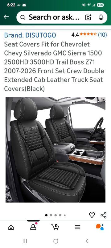 New in Box! Chevy Silverado or GMC Sierra Seat Cov