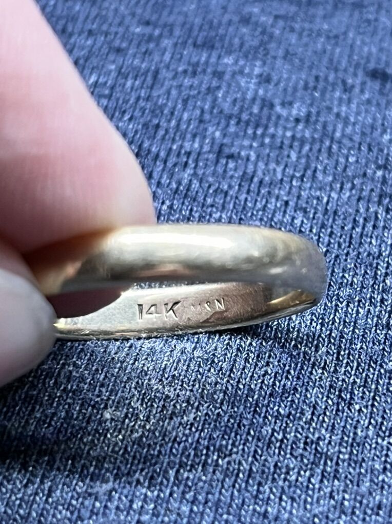 14K Solid Gold Band Ring