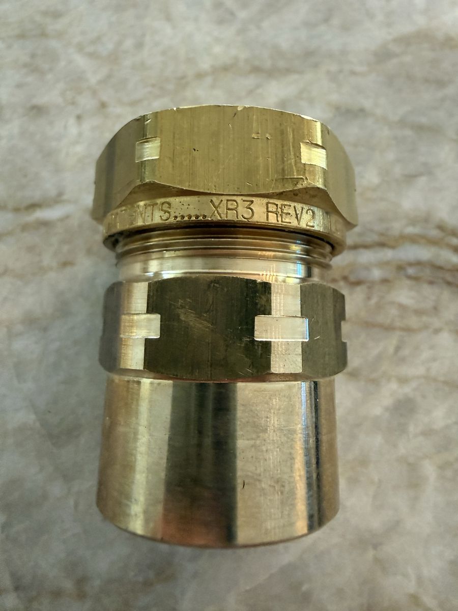 Gastite 3/4” Flashshield XR3FTG-11 Straight Brass Male Fittings 