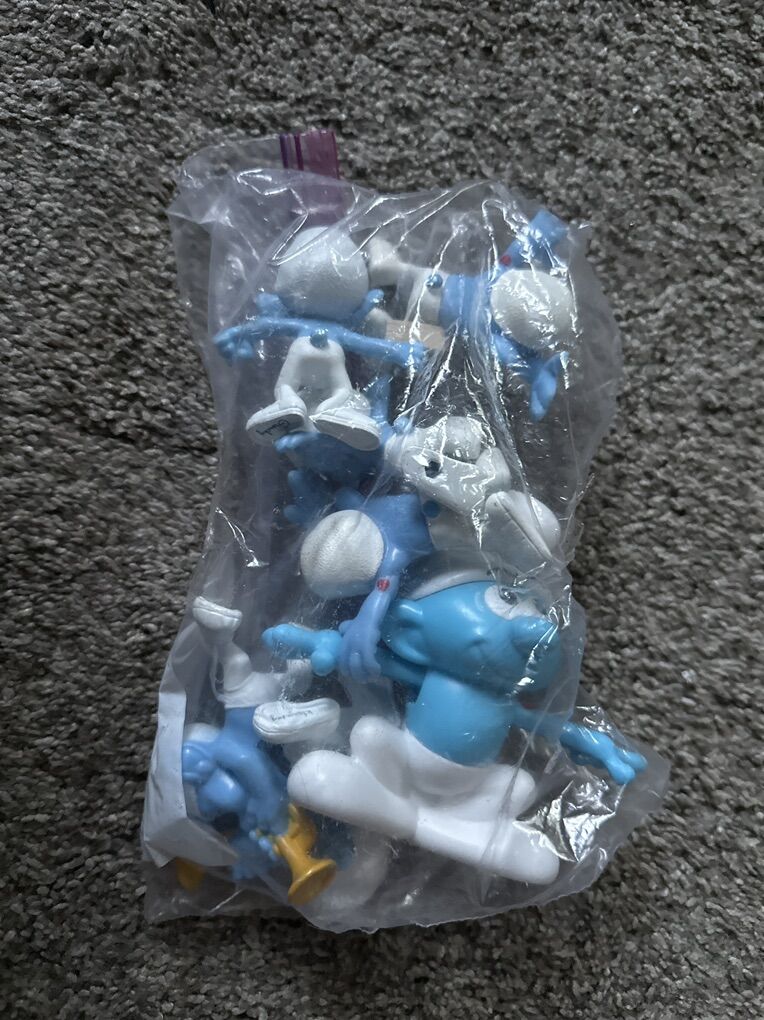 Bag of Smurf Collectible Figurines