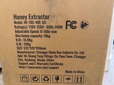 Vevor Electric Honey Extractor - New