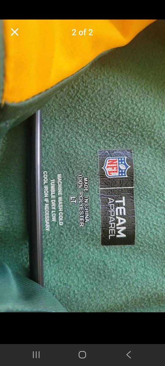 Men's NFL Apparel Packers Zip Up Jacket