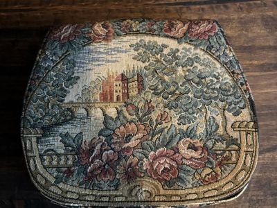Vintage Tapestry Clutch Purse