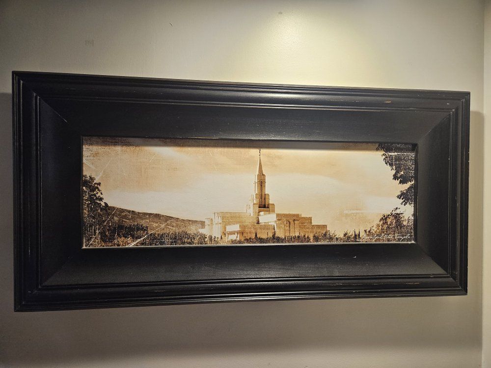 Wallwoody Bountiful Temple Home Decor Picture Frame, Black, 23" x 36 1/2" x 1.75"