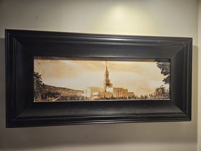 Wallwoody Bountiful Temple Home Decor Picture Frame, Black, 23" x 36 1/2" x 1.75"