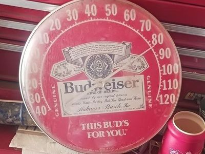Vintage Budwiser thermometer