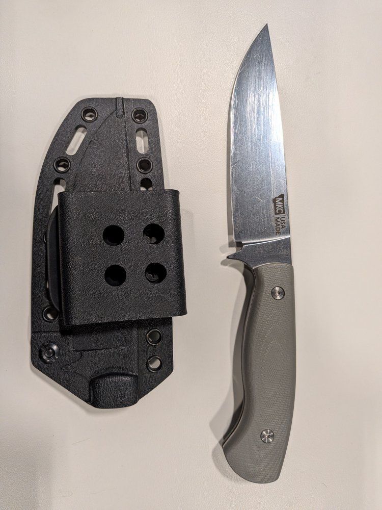 Montana Knife Company (MKC) Fixed Blade Knife with Kydex Sheath