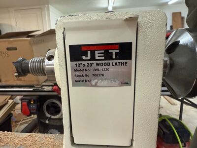 Jet 12x20 wood lathe