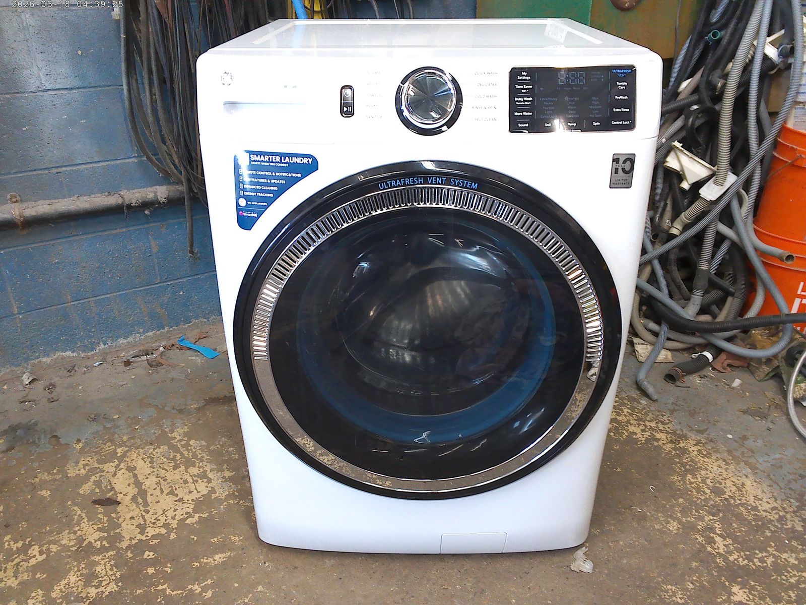 GE front load washer