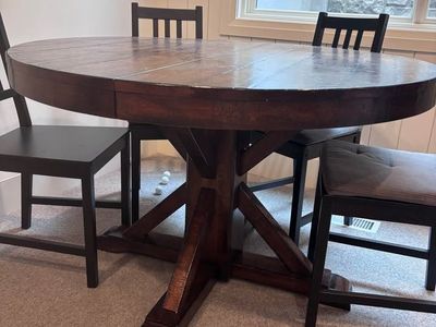 Pottery Barn Benchright Table with Leaf