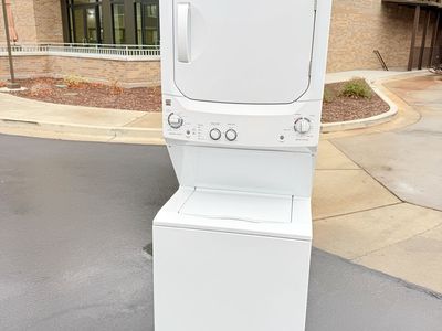 Kenmore White Stackable Washer & Electric Dryer Combo Unit - Space-Saving Laundry Center