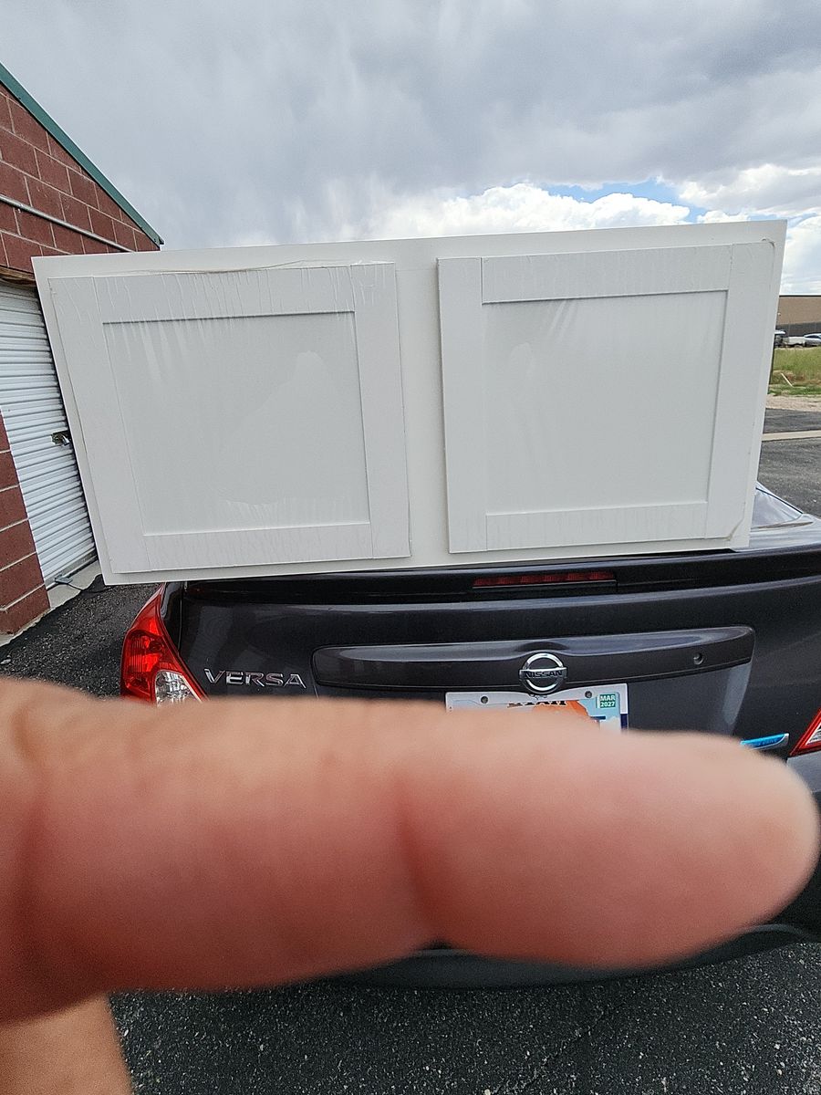 New White 2 Door Hanging Cabinet