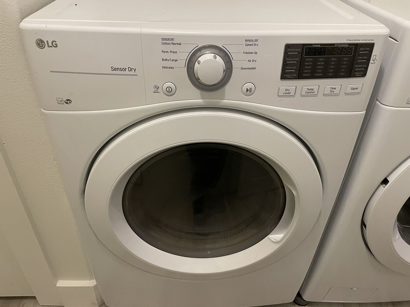 LG front load washer/dryer