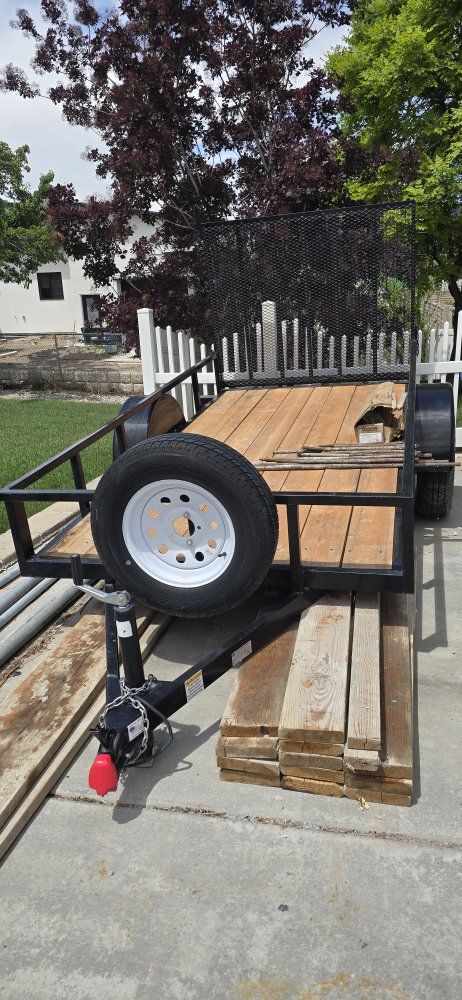 like new 5x10 bubs utility trailer
