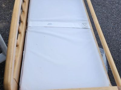 Wooden Baby Changing Table with Storage Shelves & Pad - Very Good Condition