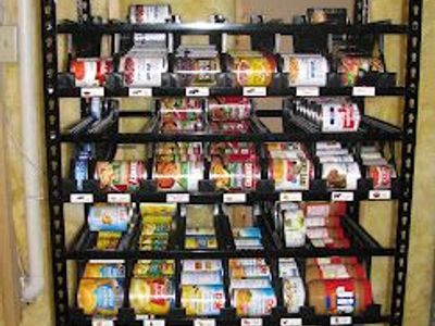 Shelf Reliance 72" Harvest Can Rotation System Food Storage Rack