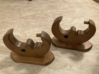 Moon W/ Candle Wall Decore.