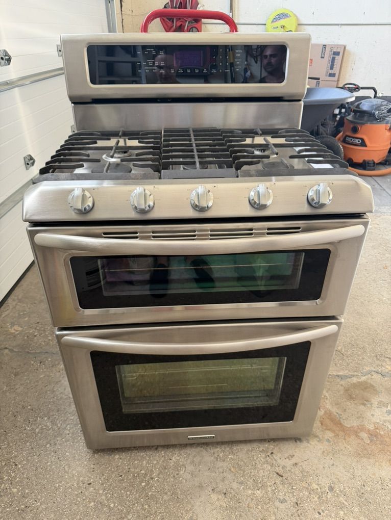 Kitchenaid 30 Double Oven Gas range