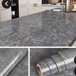 Gray Marble Vinyl Wallpaper/Contact Paper