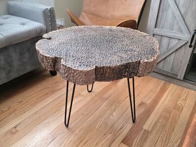 Live edge black walnut coffee table