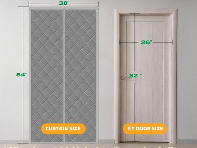 NEW THERMAL MAGNETIC SCREEN DOOR COVER - 38" X 84"