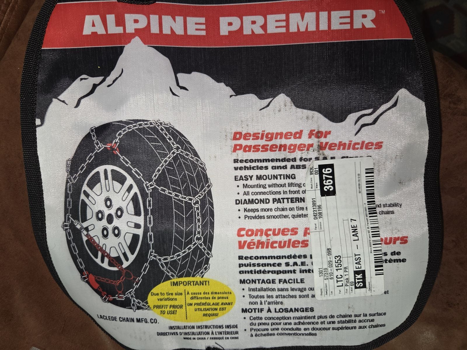Alpine Premier chains New