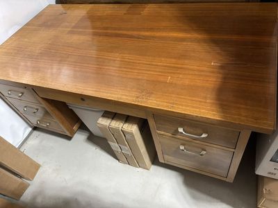 Mid Century Modern Genuine Oak Desk