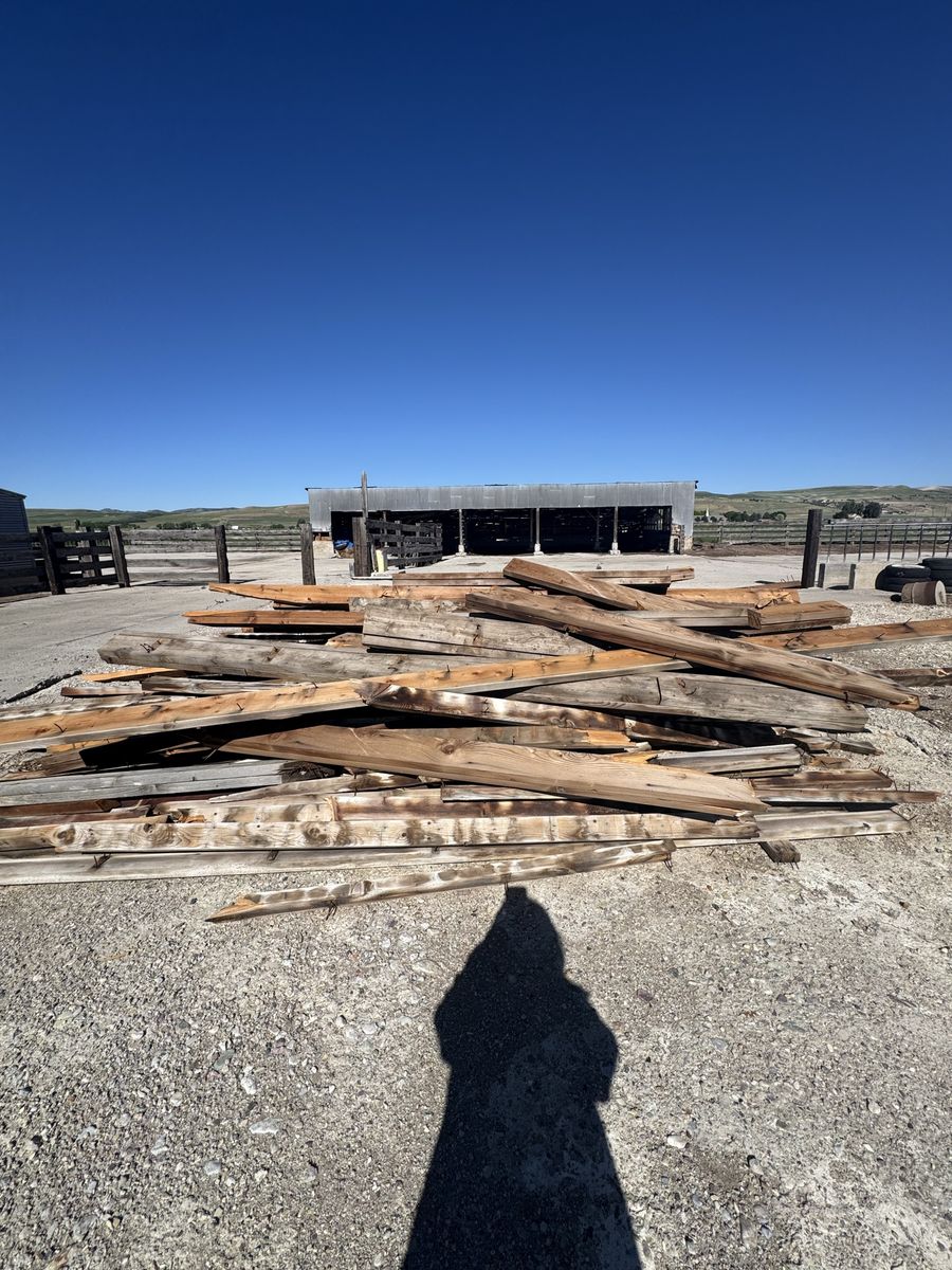 Reclaimed Wood and Metal Roofing Sheets - Various Sizes, Used