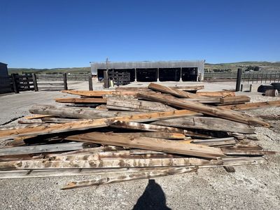 Reclaimed Wood and Metal Roofing Sheets - Various Sizes, Used