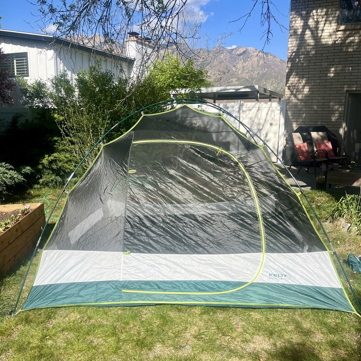 Kelty Outback 4 Tent 3-Season Backpacking Camping Tent (NO RAIN FLY) 2017