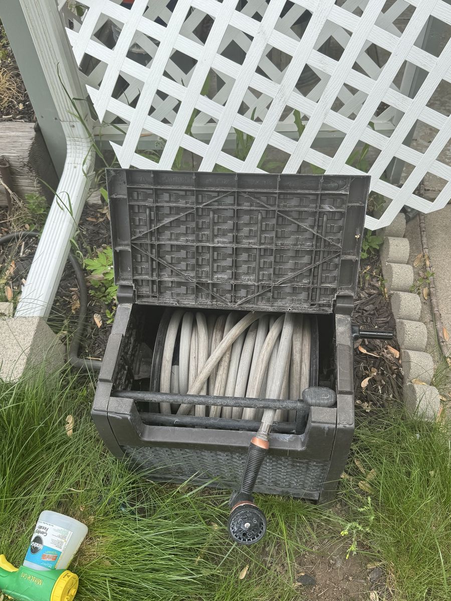 Garden hose and reel box