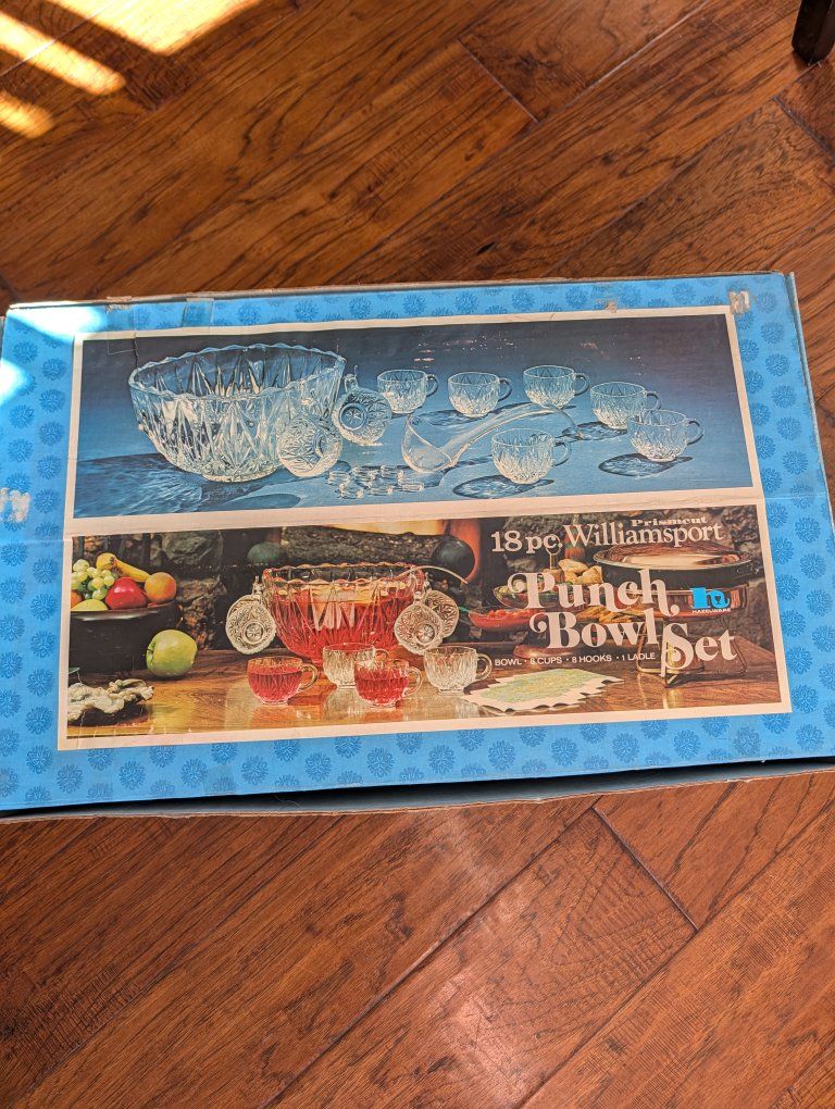 vintage Punch bowl set