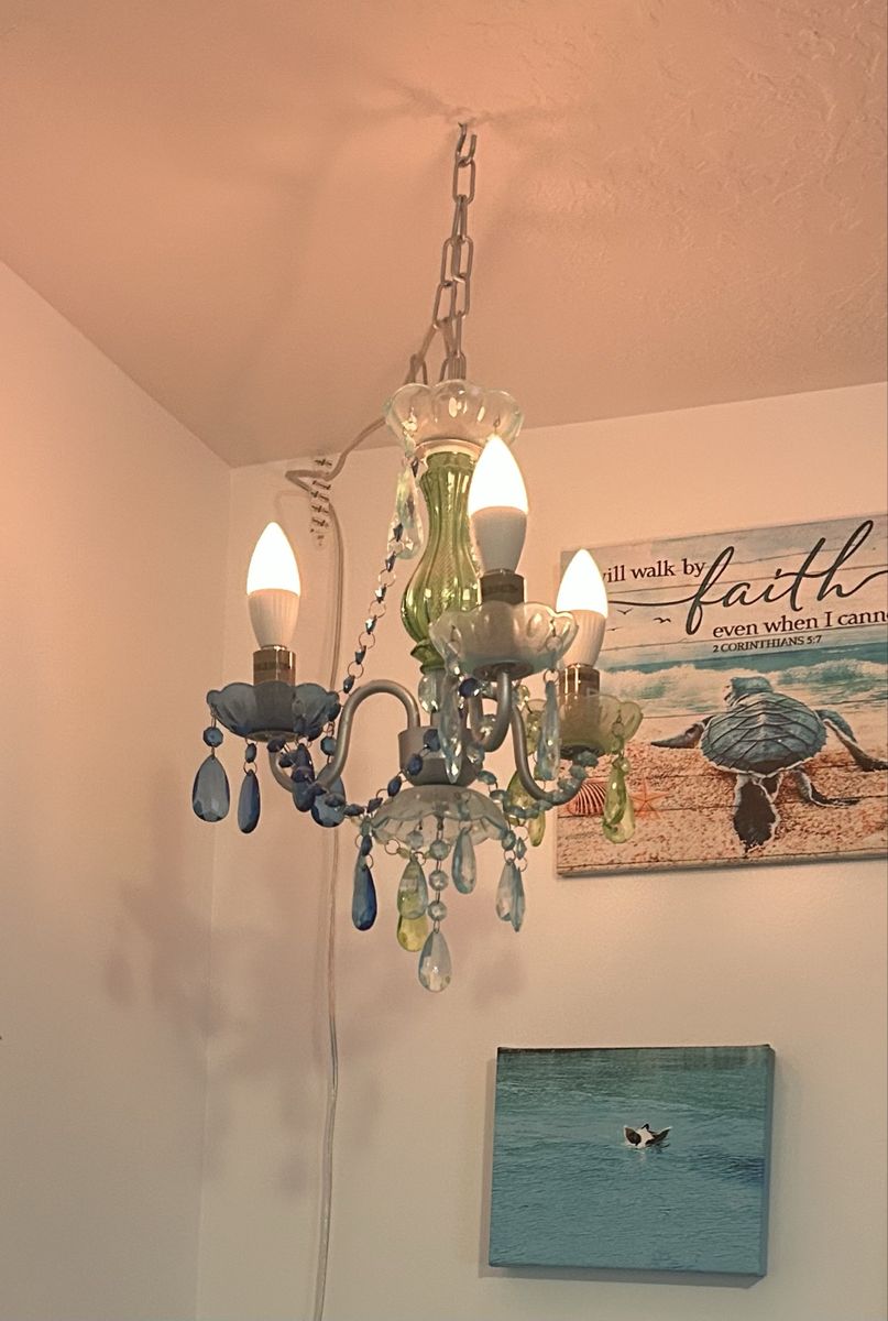 Three light chandelier