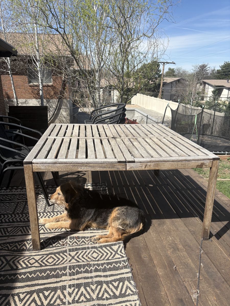 Ikea Outdoor Acacia Table $50