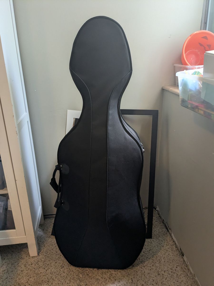 4/4 Used Cello Hard Case & Bow