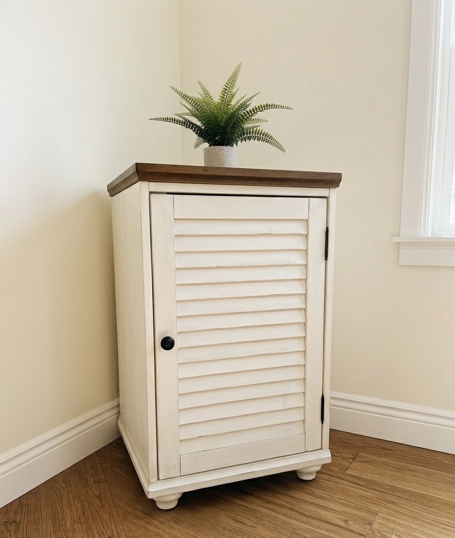 Pottery Barn Whitney Shuttered Board Cabinet