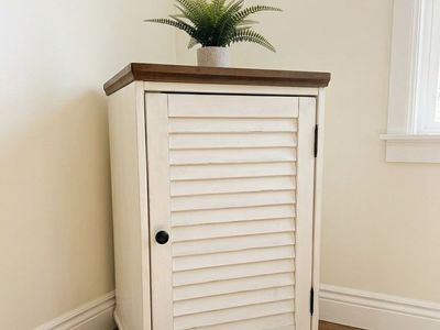Pottery Barn Whitney Shuttered Board Cabinet