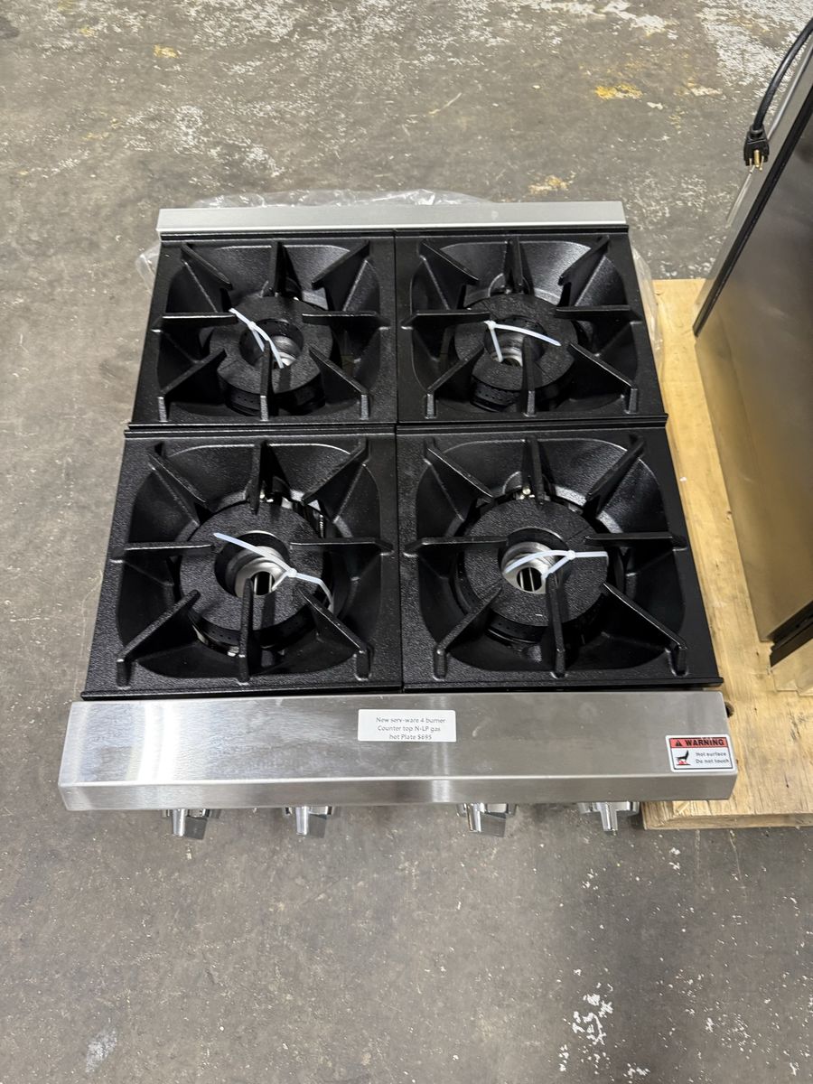 New 4 burner counter top hot plate natural and LP gas