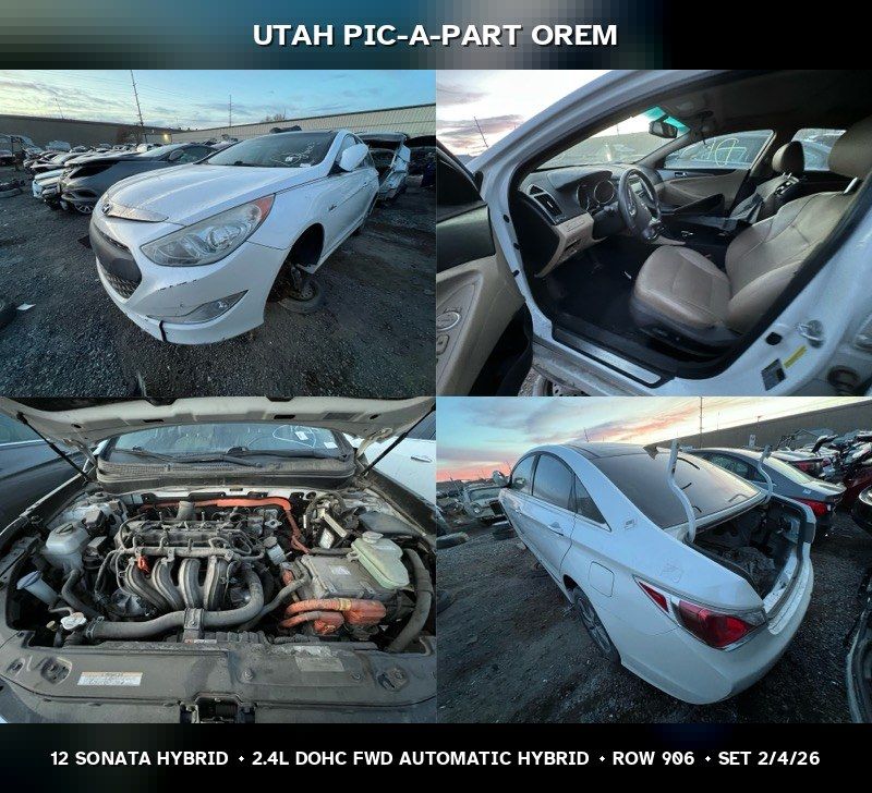 2012 Hyundai Sonata Hybrid Parts - UTPAP Orem