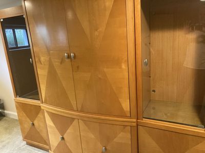Entertainment center (okay to take separate pieces)