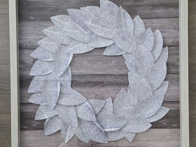 Beautiful picture made of book pages!