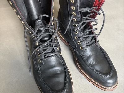 Rare Cole, Rood & Haan Co. Men's Leather "Moose Moc" Boots — Size 7.5M (RUN LARGE)