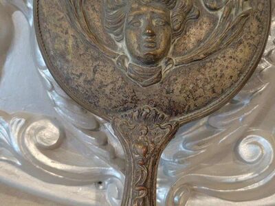 Beautiful Antique Art Nouveau Victorian Mirror