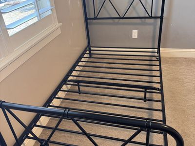 Twin Black Metal Bed Frame