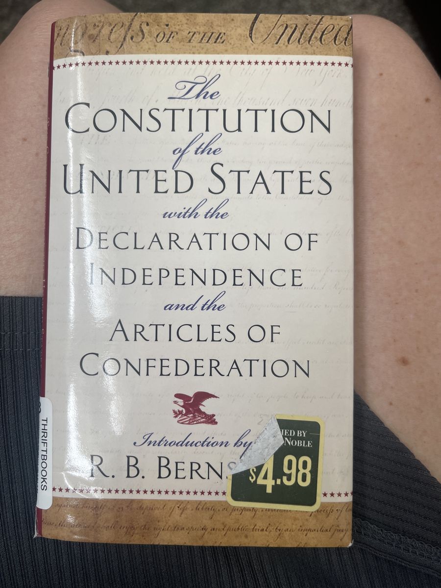 The Constitution of the United States with the Declaration of Independence and Articles of Confederation Book Used