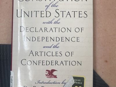 The Constitution of the United States with the Declaration of Independence and Articles of Confederation Book Used