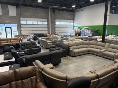 Overstock reclining couch warehouse