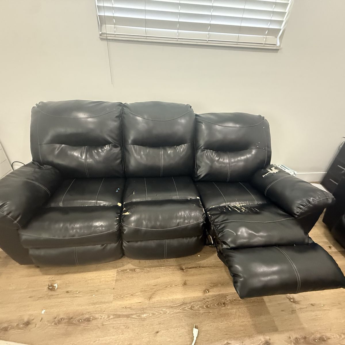 Free leather couch set